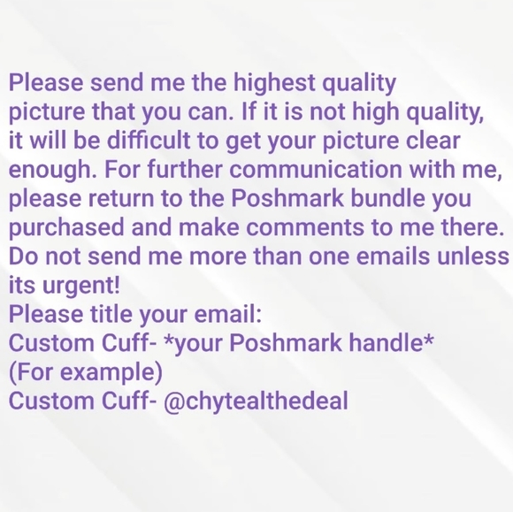 Want a Custom Cuff- 3 - Picture 13 of 16